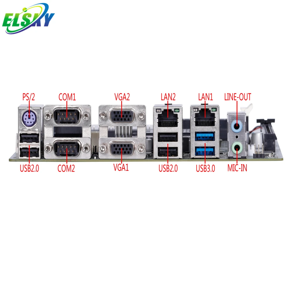 ELSKY NEW design H81 Quad Core3.4GHz x86 Haswell LGA1150 Socket Dual DDR3 16GB Dual VGA mini pc with PCI-E3.0 x16 slot ATX Power