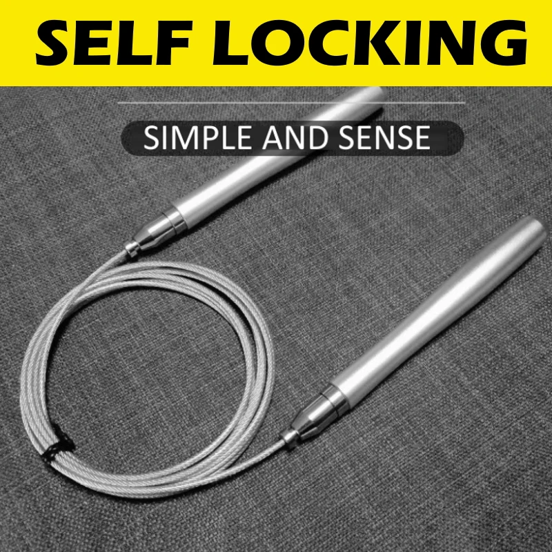 
SELF LOCK High Fast Speed Rope self locking custom logo Jump Rope Skipping Rope Private label For Fitness JR055 