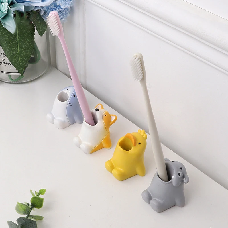 Creative  Toothbrush Holder Ceramics Multi-Function Storage Stand Toothbrush Holder for Bathroom Decoration