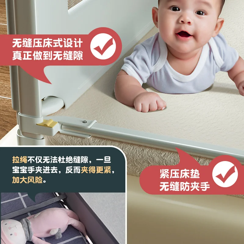 Direct Factory Sale High Quality Foldable Iron Bed Rail Customizable Options Safety Guard for Babies