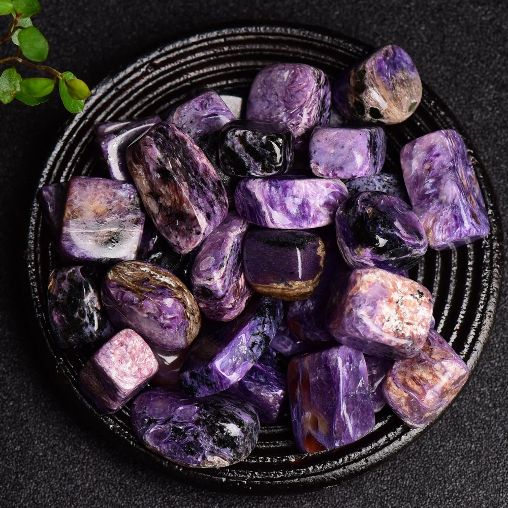 Wholesale Natural Crystal Healing Stones Polished Charoite Tumbled Stones