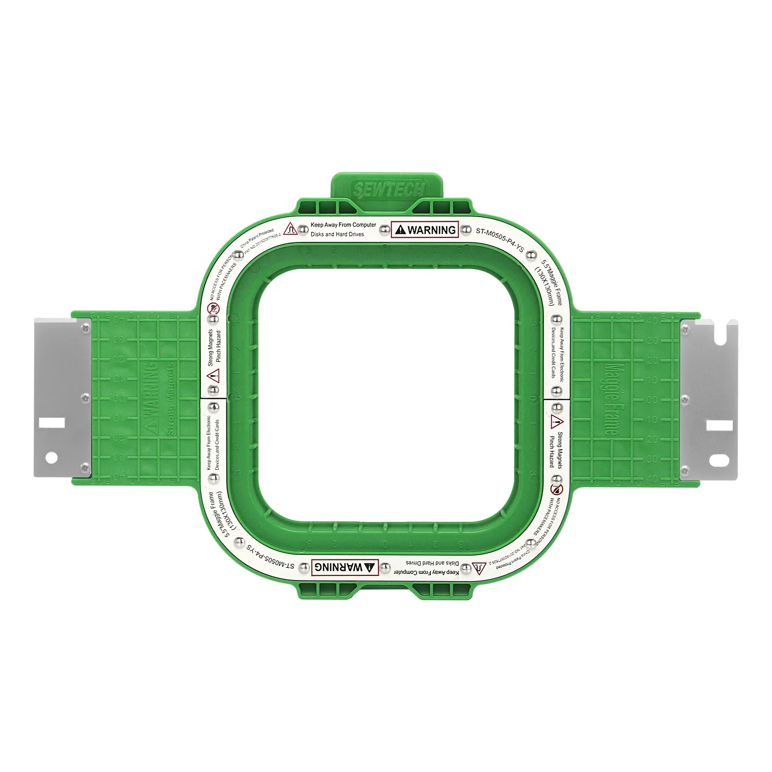 MaggieFrame 5.1'x5.1' Industrial Magnetic Hoop Embroidery Frame For Tajima Bai Tajima Machine 360mm Arm Width