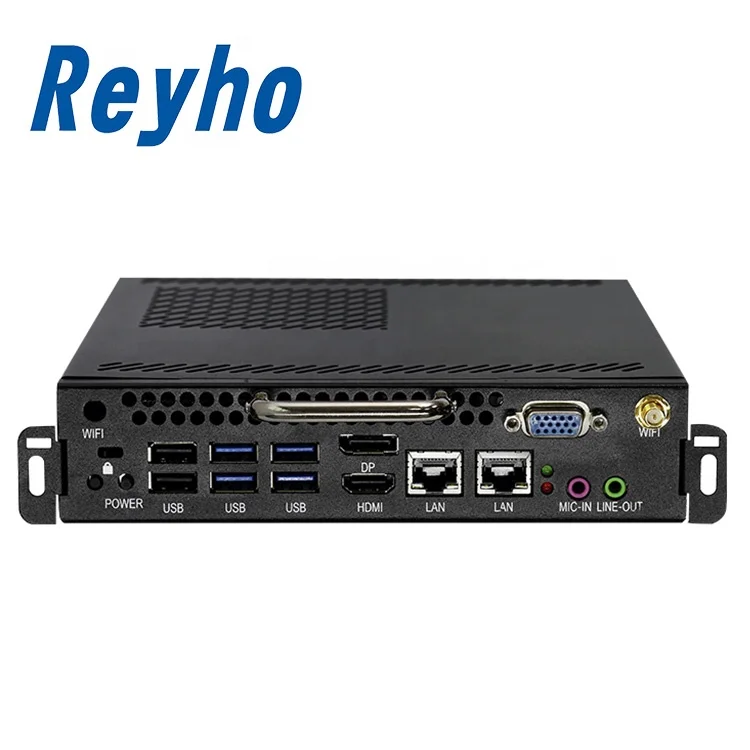 2020 Intel I5 8400 OPS Mini Fanless PC With HD & VGA & DP & Type-C Port Industrial Box Computer