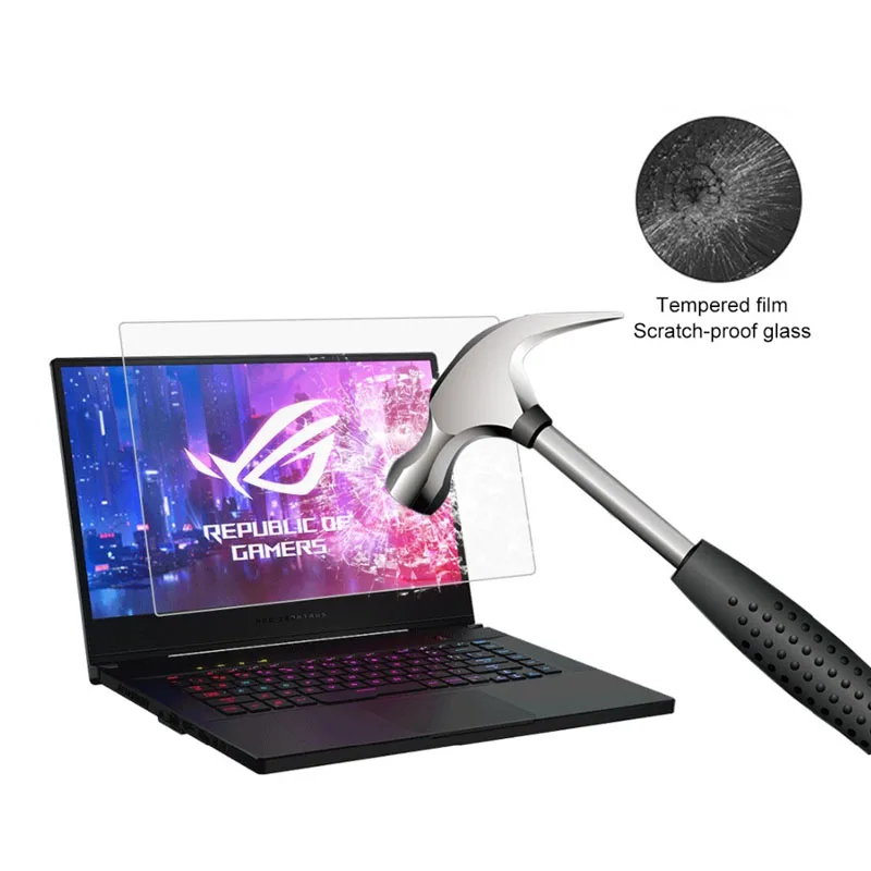 Закаленное стекло для защиты экрана ноутбука, 14 дюймов, 15 дюймов, icnch, прозрачная Защита экрана для компьютера 0,33