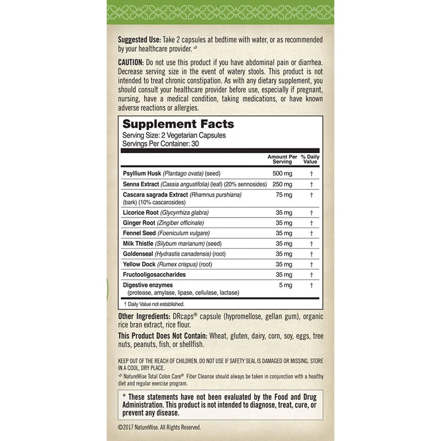 Colon Fiber Cleanse with Safe Herbal Laxatives Prebiotics&Digestive Enzymes for Healthy Elimination Safe Digestion&Weight Detox