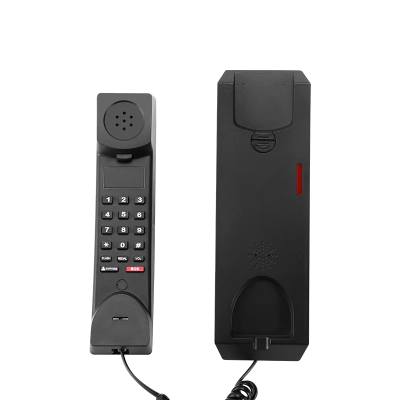 2023 New design hotel phone slim hotel telephone for star hotels with two service buttons