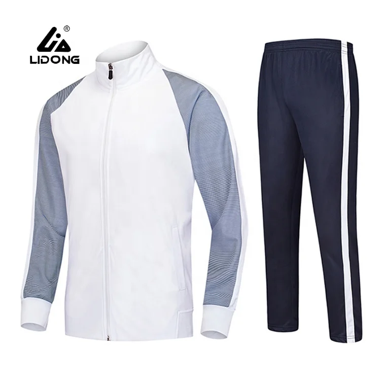 Well selling couple tracksuit men slim fit gym tracksuit suit set