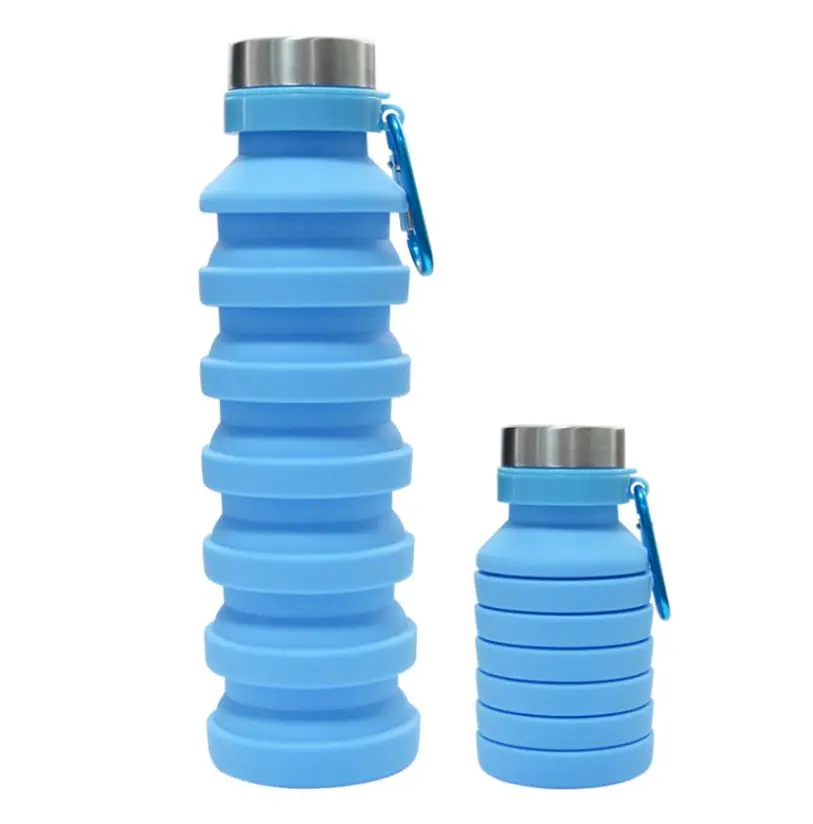
Custom Design Wholesale Silicone Bicycle Outdoor Sports Collapsible Water Bottle 