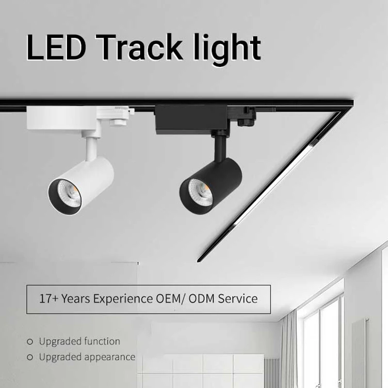 Коммерческий внутренний прожектор DALI Dimmable CRI 90 15W 20W 30W 40W 50W COB светодиодный Трековый светильник