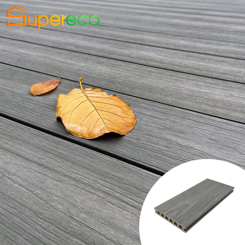 High Quality WPC Decking Waterproof Wood Design Outdoor Floor  & Exterior Teak & Plastic Material