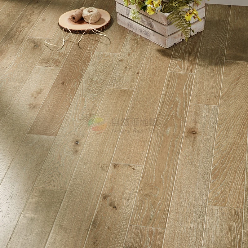 7mm Three Strips Laminate Wood Flooring 8mm HDF Laminated for Sale