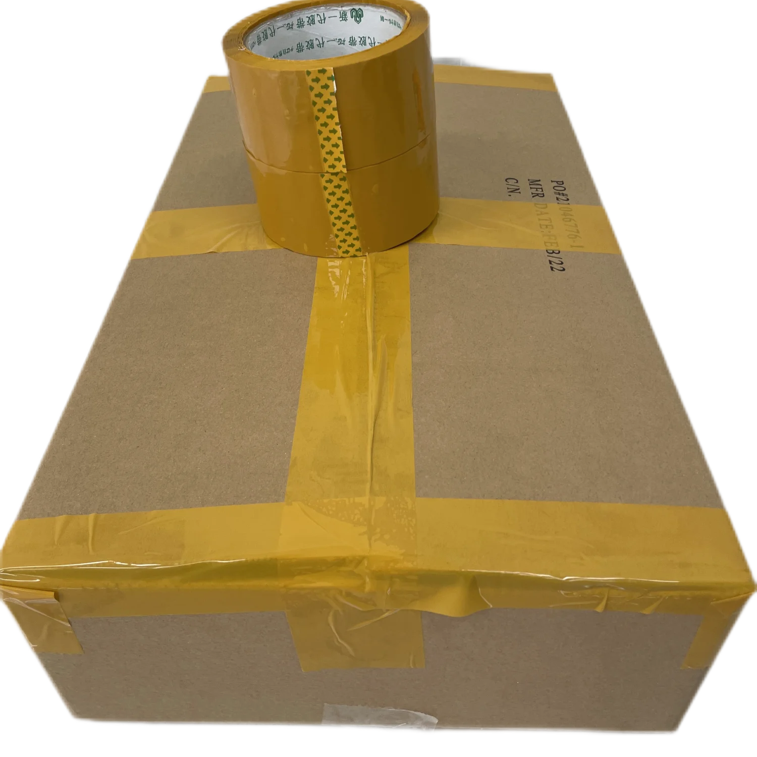 Customized Packaging Yellow Brown Adhesive Tape Bopp Packing Tape  high quality Box Sealing Carton Shipping Waterproof
