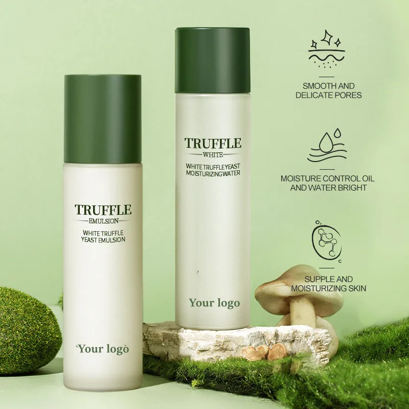 White truffle yeast moisturizing face skin toner lotion emulsion skin care products set for women