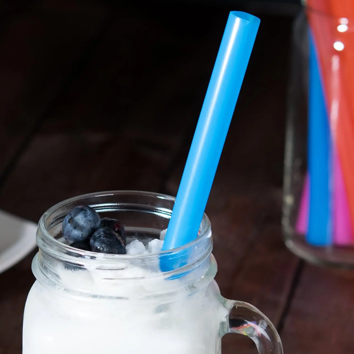 Jumbo milkshake Smoothie Straws wide large reusable boba tea straws plastic BPA FREE disposable boba straw individually wrapped
