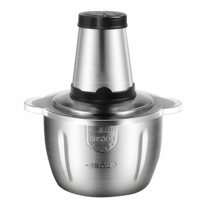 Kitchen Food Chopper with A Stirred Bowl 2 Speeds Control Electric Food Processor 300W Meat Grinder for Crush Vegetable Fruit