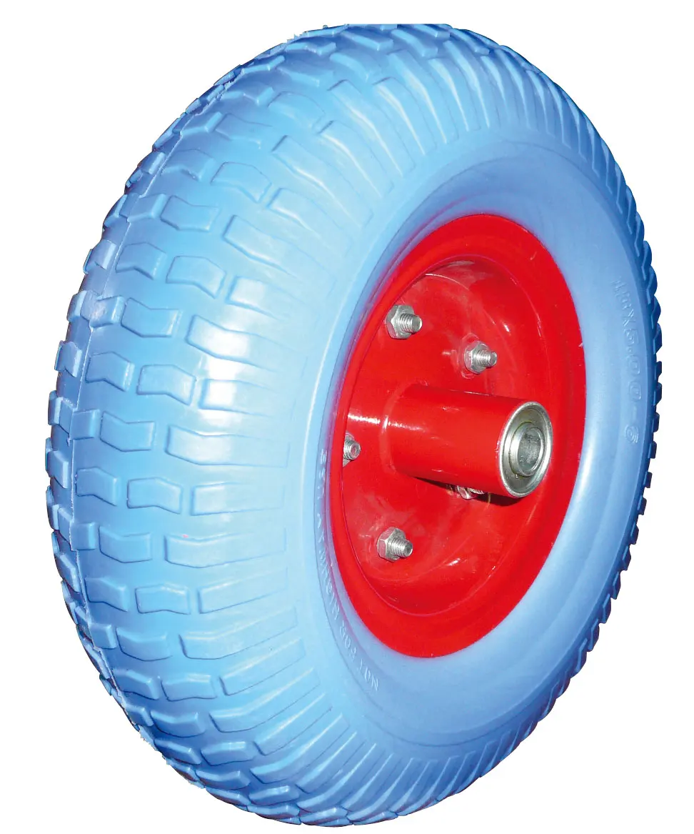 Solid PU Polyurethane Foam Puncture Proof Flat Free PU Wheels and Tires