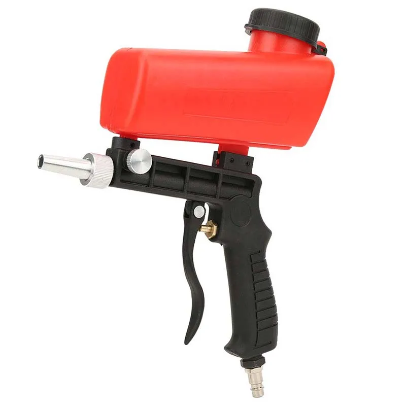 90psi Adjustable Portable Gravity Pneumatic Small Air Blasting Derusting Sandblasting Gun