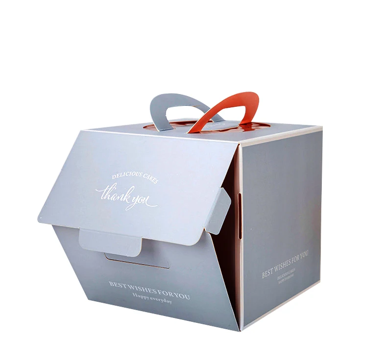 
Clear Round Square Tall Transparent Marble Cake Box Wedding Birthday Party Dessert Pastry Gift Cake Packing Box With Window 