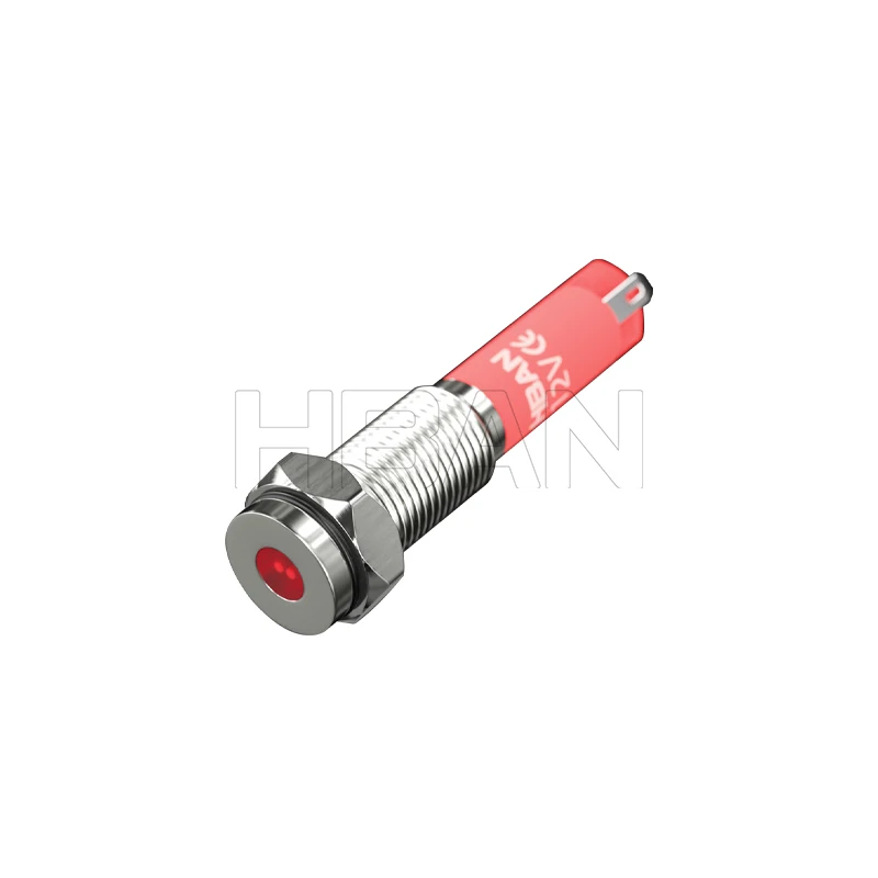 superior price 12V 24V 110V 120V 220V metal waterproof 6mm equipment indicator lights bi color pilot signal lamp green