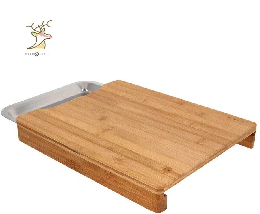 Bamboo  Wooden Chopping Board Cutting Board With Drip Groove Extra Large Size Cutting 45cm x 30cm x 2cm for Meat Vegetables