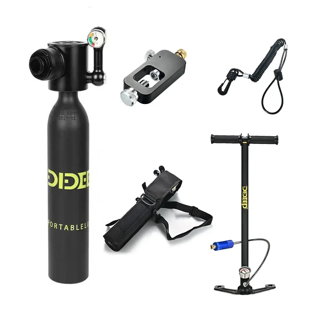RS DIDEEP 0.5L X3000Pro Portable Mini Snorkel Scuba Tank Set High-Pressure Aluminum & Steel Diving Oxygen Air Diving Equipment
