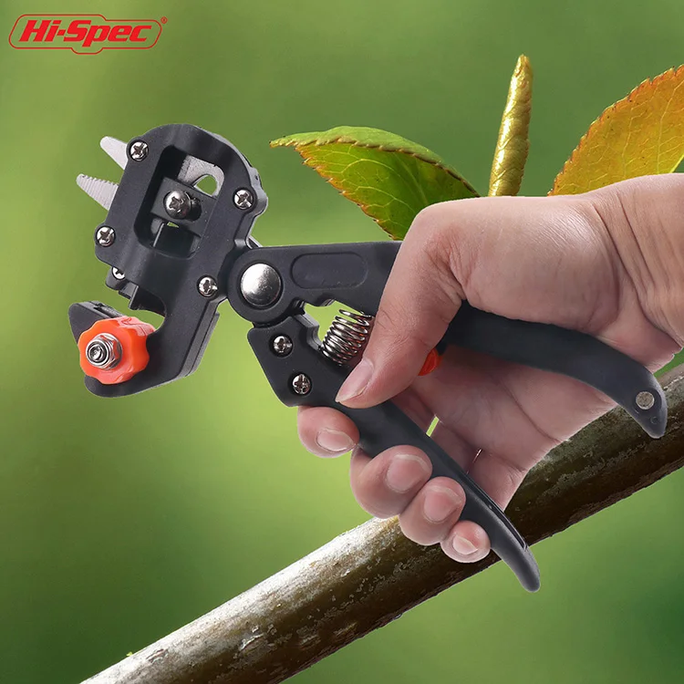 Garden Grafting Tool Set Tree Pruner Scissor Anti Slip Grip Metal Pruner