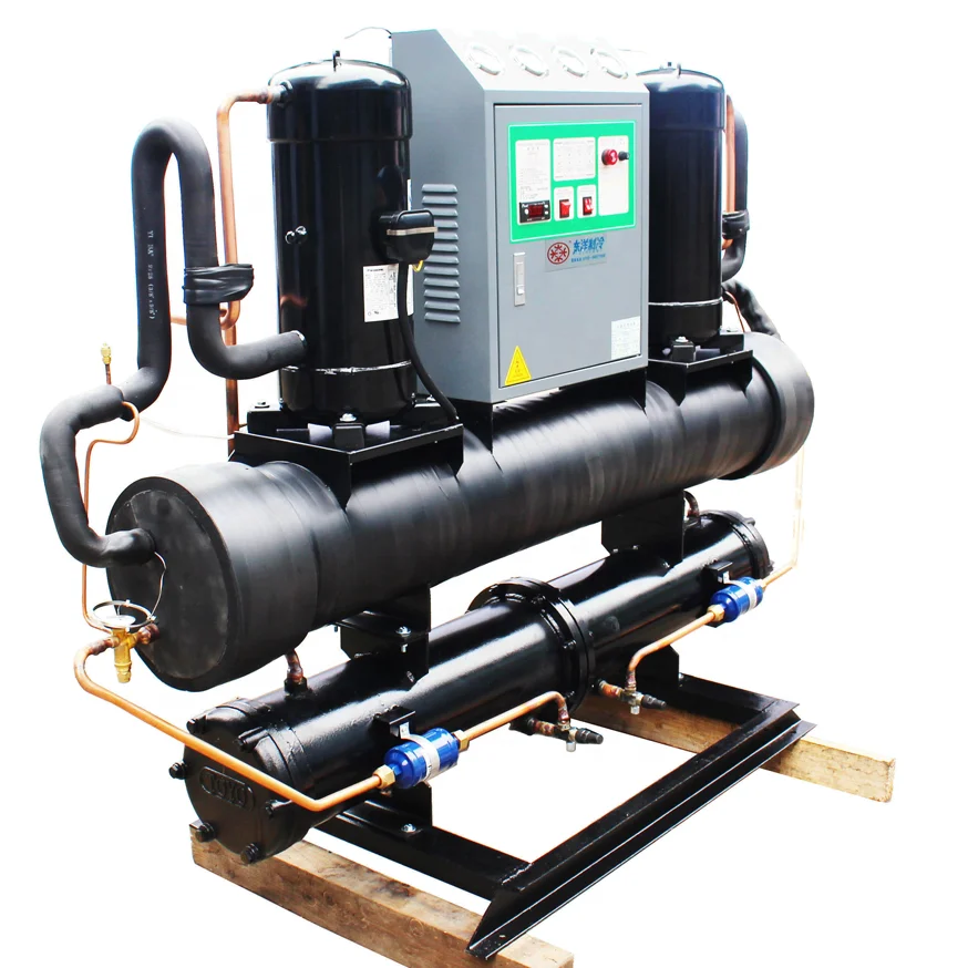 
Rate 6KW Industrial Professional Plastic Water Screw Type Double Dead low Temperature Open Chiller 