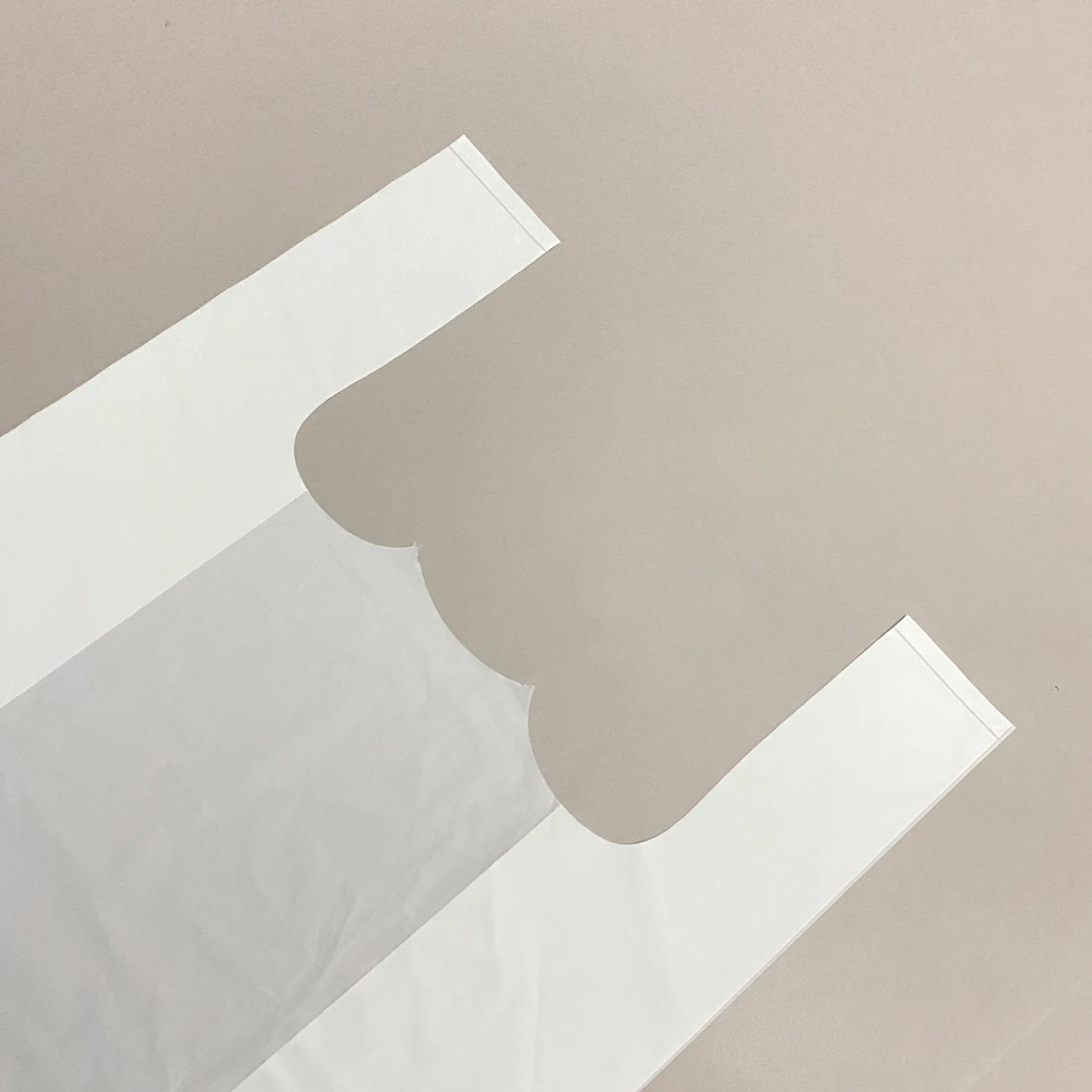 Free Sample Shopping 100% Eco-Friendly Biodegradable Shopping Bags Wholesale Compostable Supermarket T-Shirt Bag