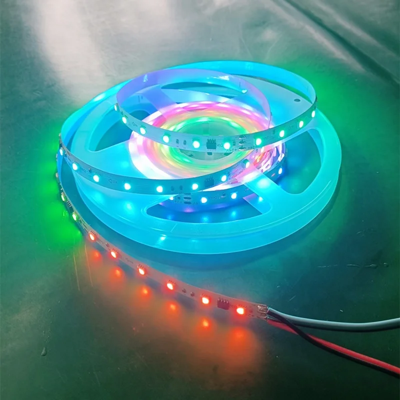 smart lighting strip 24v rgb strip kit led 5050 rgb set waterproof rgbic led strip lights for living room