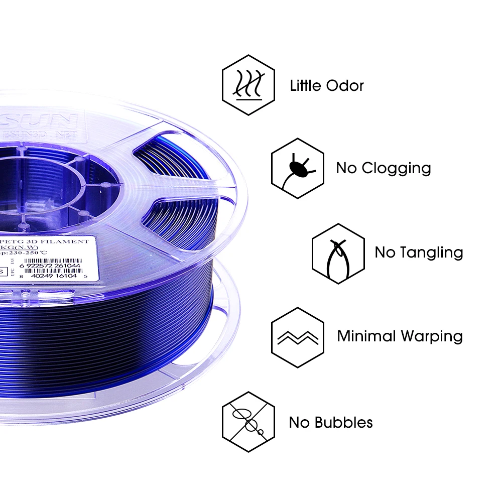  ESUN PETG 1 75 мм 3D-Нить для 3D-принтера горячая Распродажа с