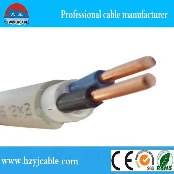 Factory Price 2.5mm Multicore Double Sheath Solid Electrical Cable, 1.5mm PVC Jacket Electrical Wire
