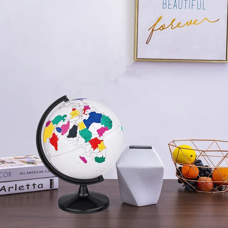 Wholesale Geography Teaching World Globe Interactive Children and Parents Geographic Toy Play Earth Globe Model with Markers