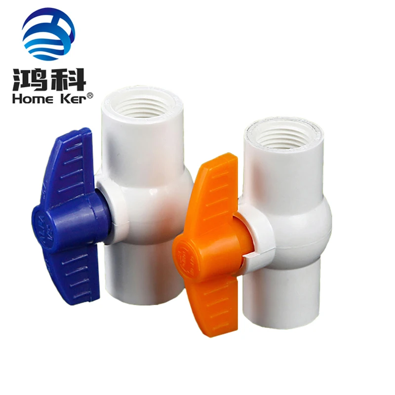 China Supplier High Quality Pipe Fitting Plastic Plumbing Material Fitting Newest Pvc Ball Valves