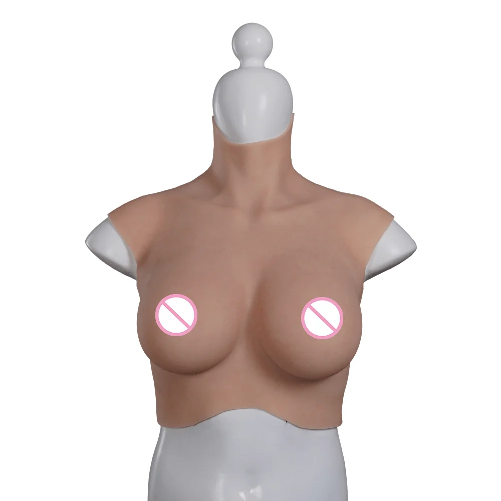 Knowu D Cup Silicone Breast Forms Artificial with Big Boobs Silicon Breast Prosthetic for Shemale Transgender Cosplay Drag Queen