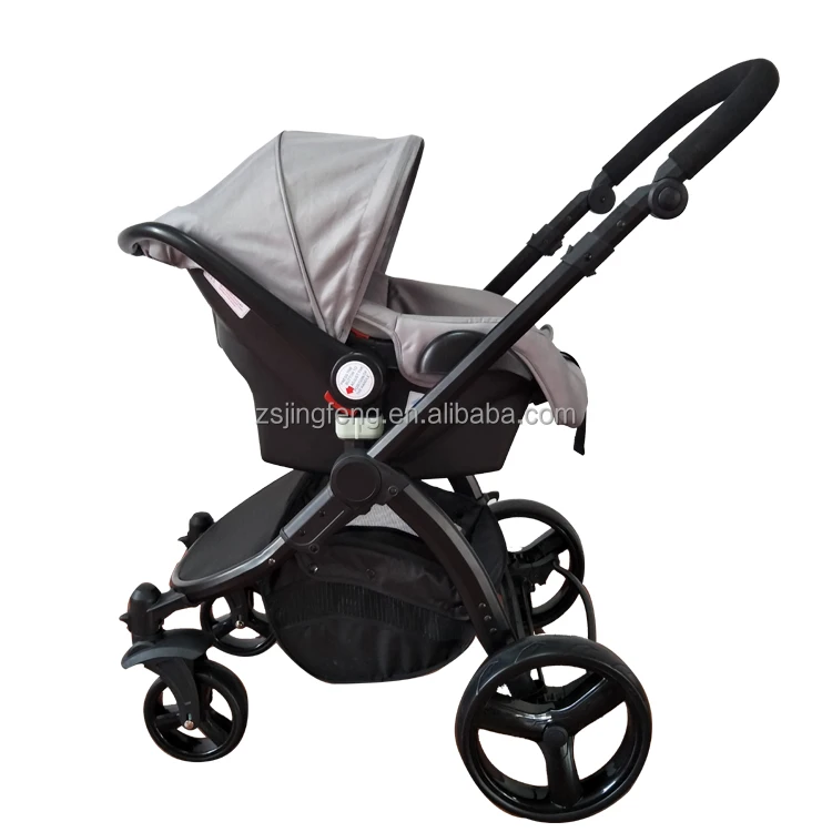 High Quality Travel Carriage Luxury Baby Stroller 3 In 1 Crib Leather  High Landscape Baby Pram Baby Carrier For Travel