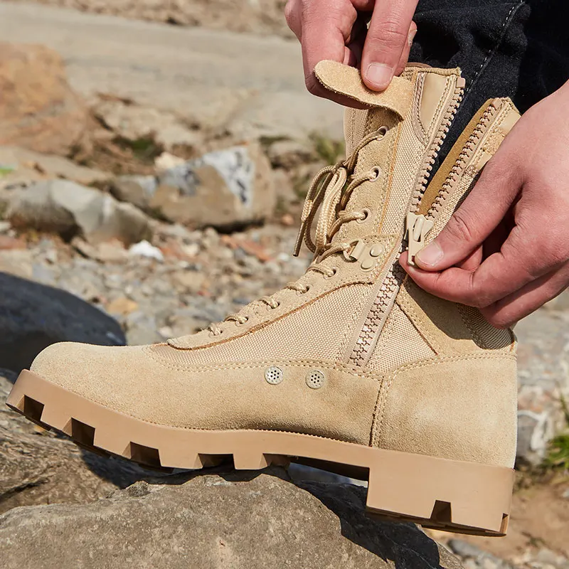 Качественные кожаные дешевые военные ботинки для пустыни с боковой молнией, армейские ботинки Непала, тактическая обувь, сапоги для продажи