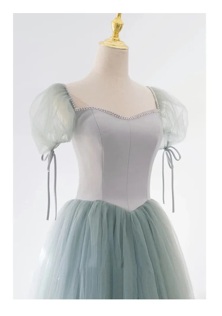 Wholesale Logo Premium Sense Texture Bridesmaid Dresses Green Princess Vocal Dresses