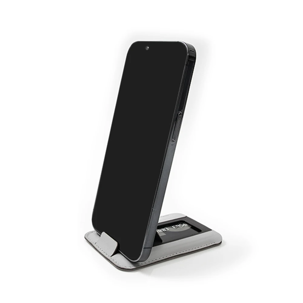 New Releases 2022 Smartphone Portable Leather Mobile Phone Stand Magnetic PU Leather Card Foldable Phone Bracket Holder