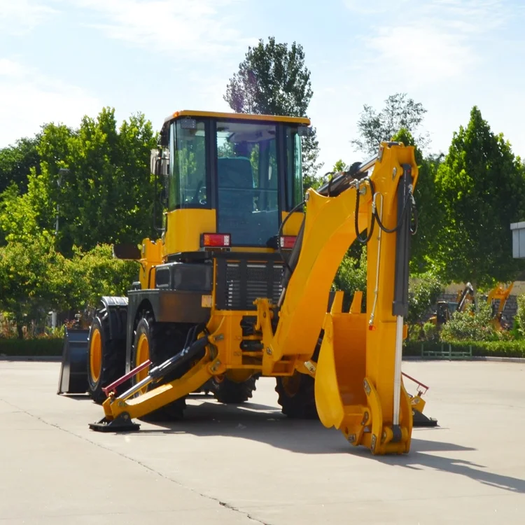 TOSH Mini 4x4 Wheel Loader WZ40-28 Articulated Type Backhoe Loader Diesel Loader With Attachments