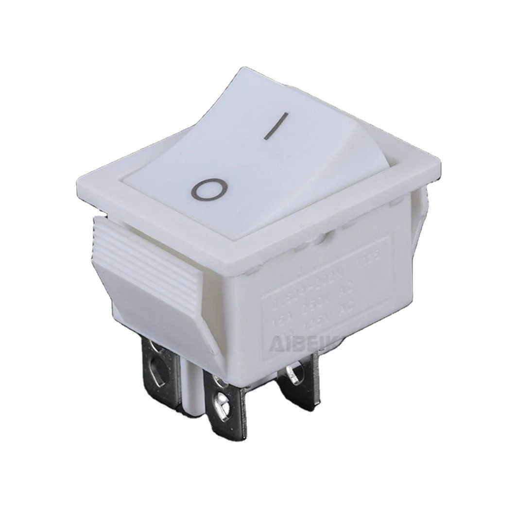4 Pins Electrical equipment Mini 4 Terminals Boat Rocker Switch On Off 6a 250vac 2 Positions Power Button Switch