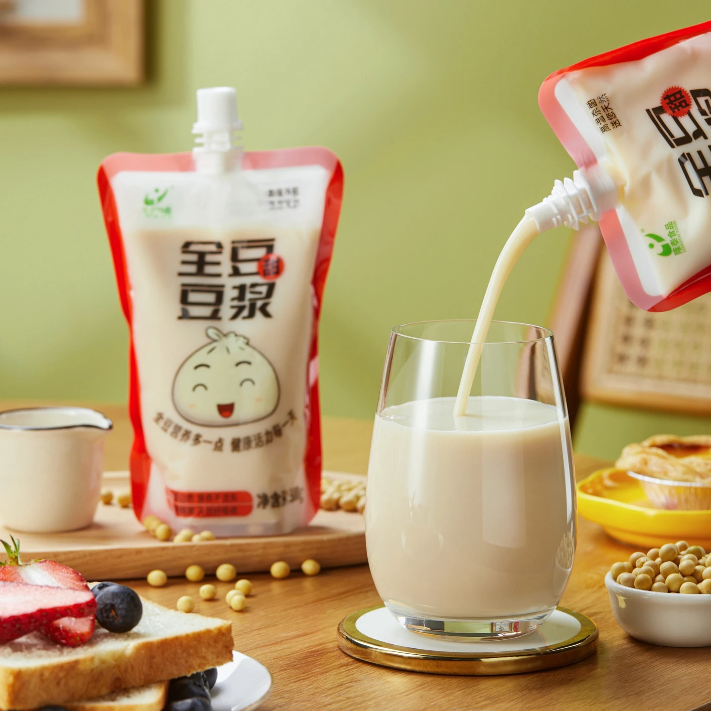 Заводская оптовая продажа растительного белка Non-GMO соевое молоко напитки соевый белок растительные