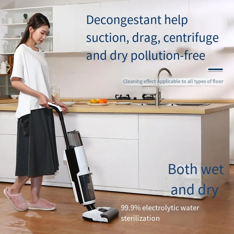 High quality automatic sweep, suction and drag machine Wireless floor washing machine dry and wet handheld intelligent household