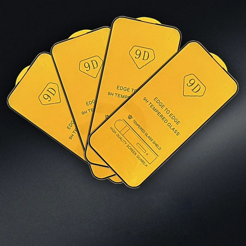 9D mobile phone glass protector for iPhone 12 13 14 Pro Max mini phone screen film tempered protective glass screen protector