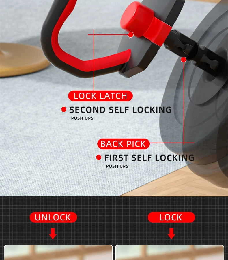 fitness training Home Gym free weights adjustable kettlebell Push-up stand Kettlebell pole kettlebell handle for dumbbell