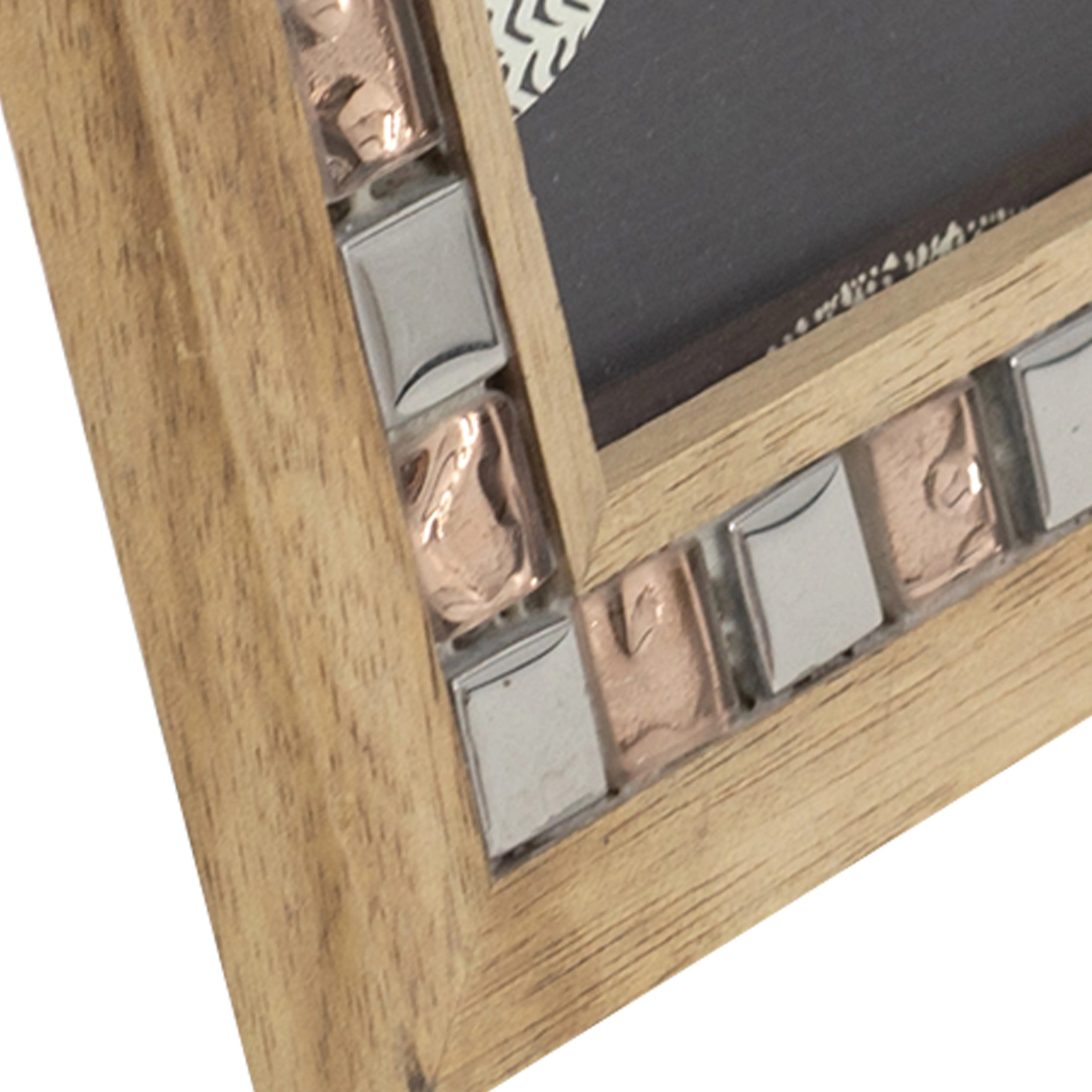 High quality custom Wood Photo Frame Box Stand Wall Art Framed Display Picture With Mat