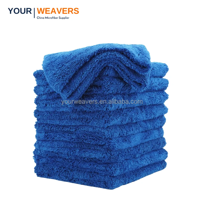High Quality Microfiber Towel Car 500gsm 16x16in Super Soft Microfiber Car Cleaning Cloth Polishing bull off wax Detailing Towel