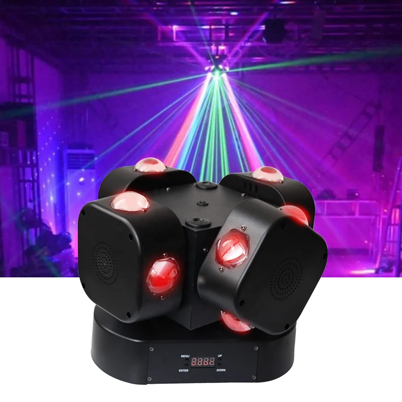 Новый RGB светодиодный светильник для вечеринок R & G лазерный хрустальный луч волшебный шар светодиодный диско-проектор