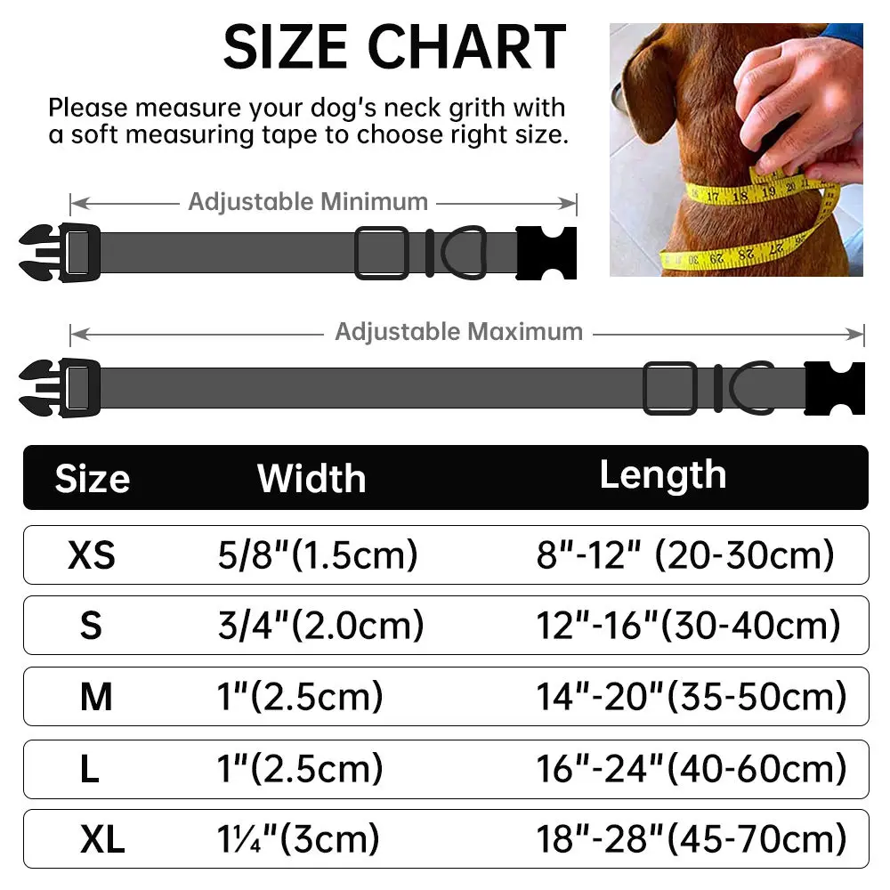 2024 Custom Design Dog Collar Personalized Printed Logo Pet Supplies Wholesale Nylon Sublimation Pet Collars
