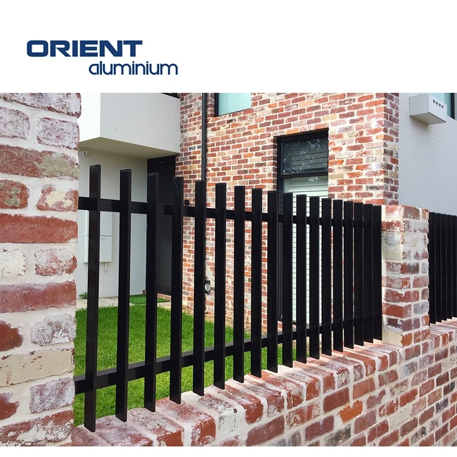 New Designed Batten Aluminum Blade Fence Panels Architectural 3d Blade Fence Composite Vertical Aluminium Batten Fence Wall