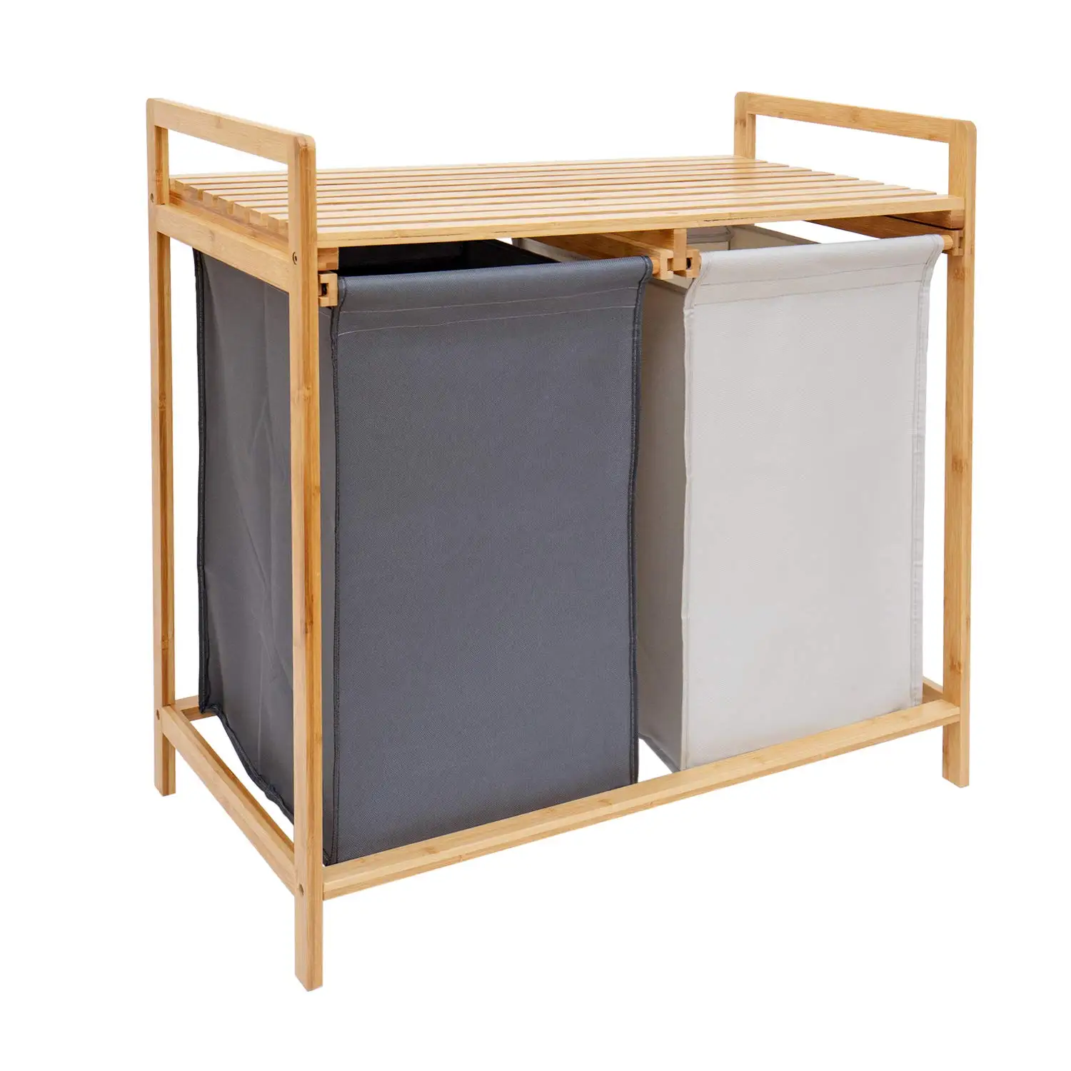 Bamboo laundry hamper Clothes Storage  laundry  basket for Bathroom